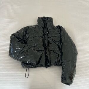 Topshop cropped puffer coat!